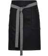 PR135 Premier Division Waist Apron BLACK DENIM colour image